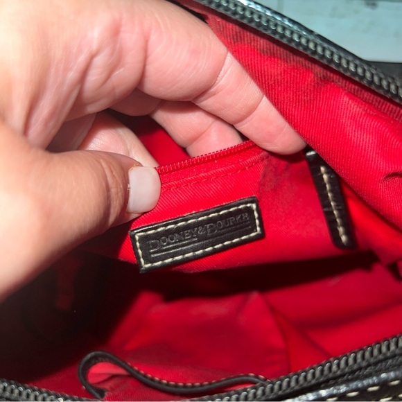 Dooney & Bourke Black and Gray Shoulder Bag with Monogram Design - Picture 10 of 10